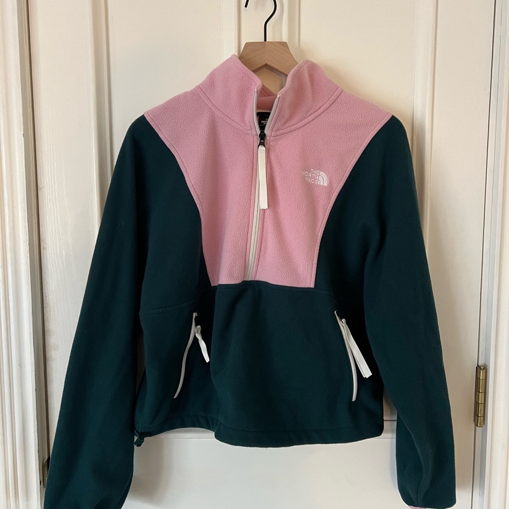 The North Face Light Pink Half-Zip Fleece Jacket
